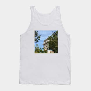 Paris Monument Arc de Triomphe Through Leaves Tank Top